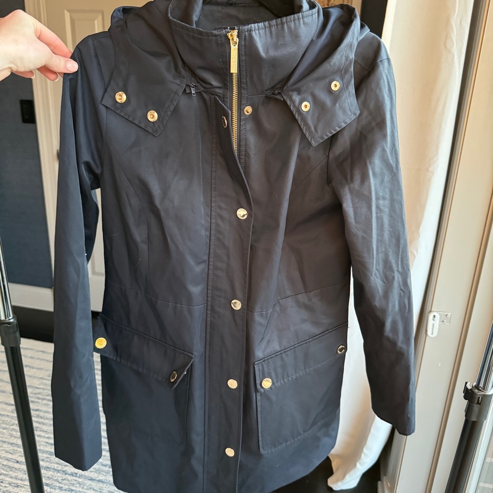 Michael Kors Navy Blue Rain Jacket